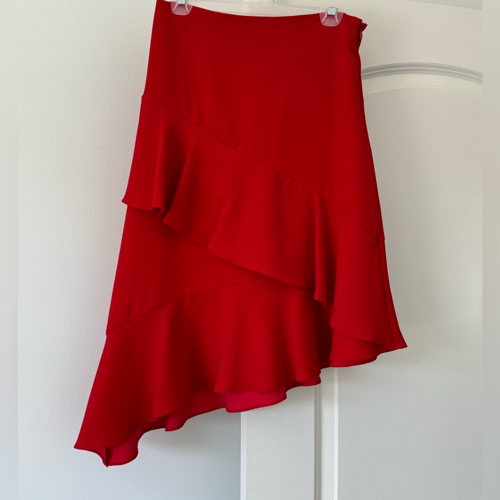 A New Day Red Assymetrical Skirt